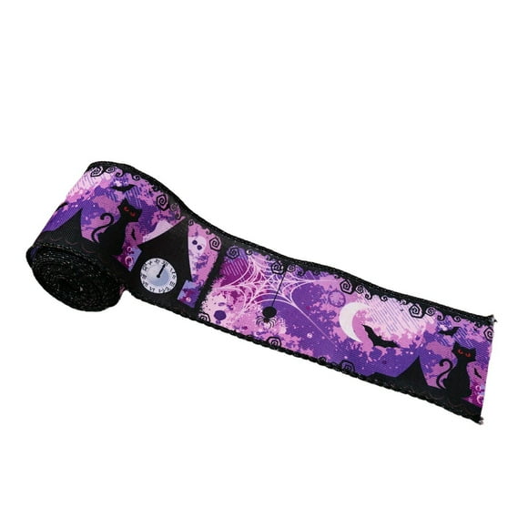 TIELUTT Plaisirs d'Halloween : Ruban en Polyester avec Citrouille et Drapeaux de Fête sur une Corde Horizon d'Événement Extérieur Livre Drapeau de Fête Décorations de Fête pour Hommes Robes d'Événement 21e Anniversaire pour Femmes Élégantes