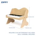 thumbnail image 2 of ZIPPY Clavier de Piano pour Enfants, Piano Numérique 25 Touches pour Enfants, Panneau de Commande Tactile Sensible, Volume Réglable, Mini Jouet d'Instrument Éducatif Musical, W, 2 of 5
