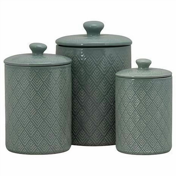 3-piece Canister Set - Blue