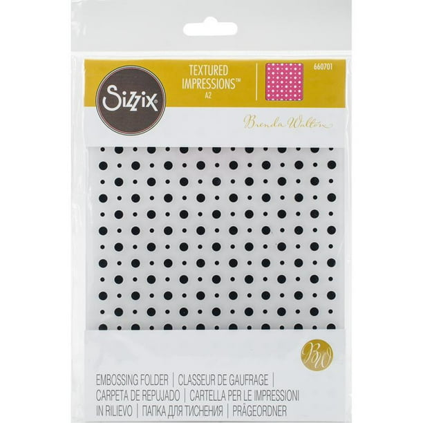 Sizzix Textured Impressions A2 Embossing Folder By B. Waltonparty Time