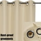 thumbnail image 2 of Waterproof Indoor/Outdoor Curtains 54 X 84 Inch, Cream, 1 Set Of 1 Panel, 2 of 5