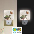 thumbnail image 5 of Turtle Butterflies Watercolor LED Night Light with Smart Sensor Plug Into Wall Dusk to Dawn 2 packs, 5 of 7