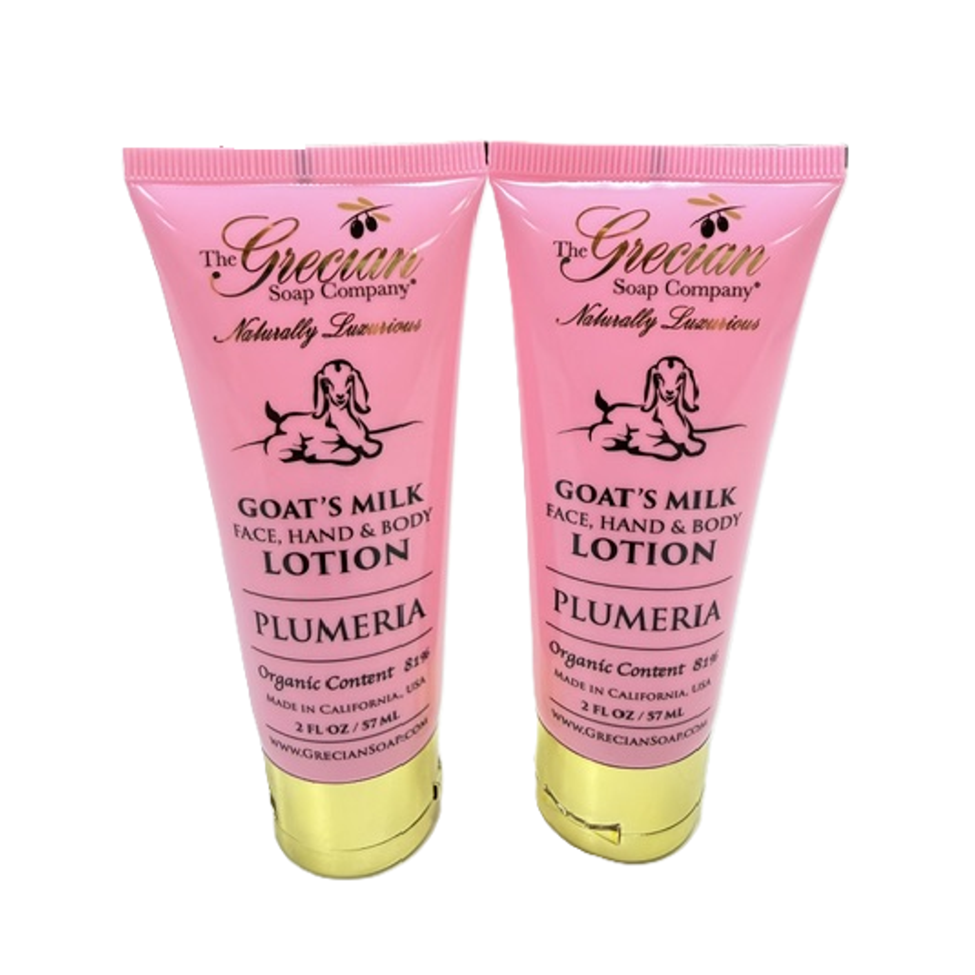 2oz. Lotion Tube Plumeria - 2 pack