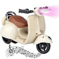 thumbnail image 1 of HUASHENG Doll Scooter Vehicles Toy 4 Colors Available Funny Doll Accessory With Music & Lights Could Rotate 360° Cute Plastic Scooter Toy Ornaments Battery Not Included, 1 of 5