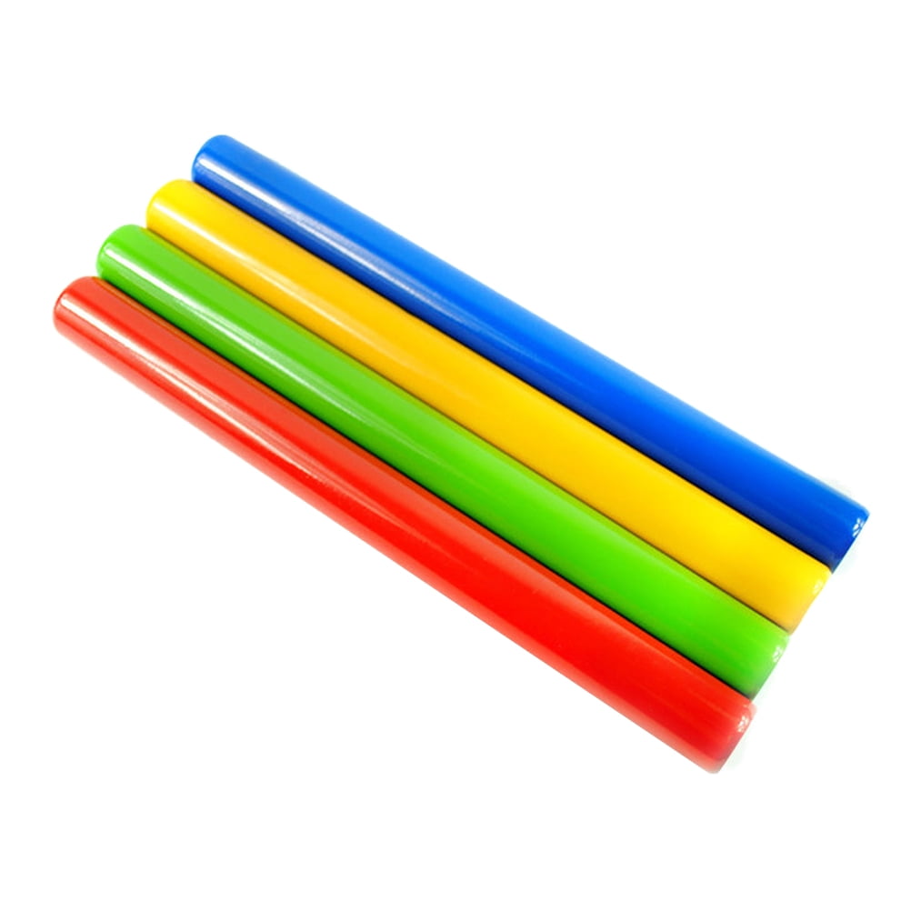 Frcolor 4Pcs Aluminium Alloy Relay Baton Track and Field Events Relay Batons Racing Competition