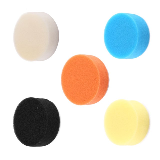 Buffer Pads, Washable 3in 4in 5in 6in 7in Polishing Pads Toughness Sponge Universal For Car Tools ANGGREK Buffing Pad