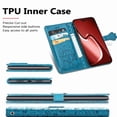 thumbnail image 2 of Funda Cartera FOXDOCK para iPhone 16 Pro Max , Flip PU con Relieve de Gatos y Perros, Tarjetero y Soporte, 2 of 6