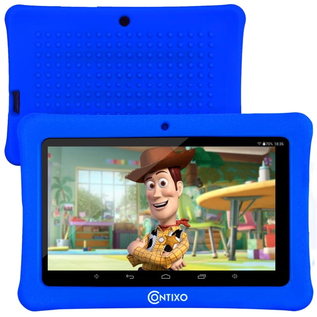 Contixo 7 pulgadas Kids Tablet con Wi-Fi 16GB 20 + Aplicaciones de aprendizaje educativo V8-1-Azul oscuro Contixo Contixo Kids