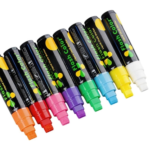 Pack of Water Soluble Wet Erase Chalk Markers Pens For Classroom Teaching Smooth Writing Dusts Frees Chalk Pens Washable by LUVNIMB