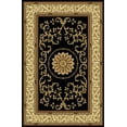 thumbnail image 4 of Radici 1419-1321-BLACK Noble Rectangular Black Traditional Italy Area Rug- 5 ft. 5 in. W x 8 ft. 3 in. H, 4 of 4