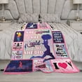 thumbnail image 5 of Throw Blankets I Like Cheerleading Men Women Throw Blankets Fleece Blanket Luxurious Travel Blanket Cozy Bed Blanket for All Seasons Gift Throw Blanket for Sofa Couch 50"x40", 5 of 6