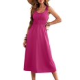 thumbnail image 1 of Vestido de verano Dokotoo 2025 sin mangas con botones para mujer, 1 of 6
