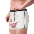 thumbnail image 3 of Wukai Cute Bathtub Print Men’s Underwear Breathable Boxer Briefs,&nbsp;Moisture Wicking & Breathable-Small, 3 of 7