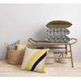 thumbnail image 4 of Ruvanti 4 Pack 100% Cotton Fabric Throw Pillows Cover, 18x18 Soft Cozy Square Decorative Pillows Covers for Sofa, Couch Pillows, Bed, Living Room Luxury Cushion Covers Only; Grey and Yellow Geometric, 4 of 8