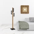 thumbnail image 3 of HomeRoots 526293 61 in. Brown Three Light Traditional Shaped Floor Lamp with Black Novelty Shade, 3 of 5