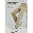 thumbnail image 4 of Men's Golf Pants Stretch Pants 30"/32" Quick Dry Lightweight Work Business Casual Trousers 30Wx32L, 4 of 10