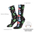 thumbnail image 4 of Bingfone Compression Socks for Women and Men Long Socks for Running Athletic Cycling Nurse- Disco Mirror Ball Snowman, 4 of 6
