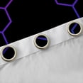 thumbnail image 4 of jejeloiu Colorful Hexagon Honeycomb Curtains Pack of 2 (42x84 Each),Modern Abstract Geometric Curtains Blackout,Multicolor Ombre Bedroom Curtains For Men Women,Ultra Soft Home Decor, 4 of 6