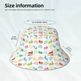 thumbnail image 5 of Kdxio Reflective Bucket Hat - Happy Easter Rabbit Print Bucket Hat for Men,Women, 5 of 9