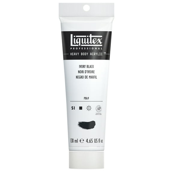 Liquitex Professional Heavy Body Acrylic Color, 4.65 oz., Ivory Black