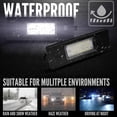 thumbnail image 4 of ALLTIMES 2PCS Car Rear LED License Plate Light for BMW E81 E87 E86 E85 E36 E36N F20 F21, Waterproof 12V 18-SMD No Error, 4 of 10