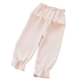 thumbnail image 1 of Toddler Girls Pants Casual Wide Leg Loose Fit Lightweight Beach Party Basic Solid Color Clothes Size 18-24 Months, 1 of 4