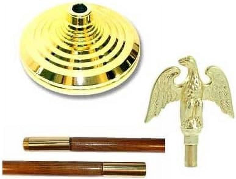 Indoor Flagpole Kit - NO FLAG - 7ft Pole -Metal Eagle