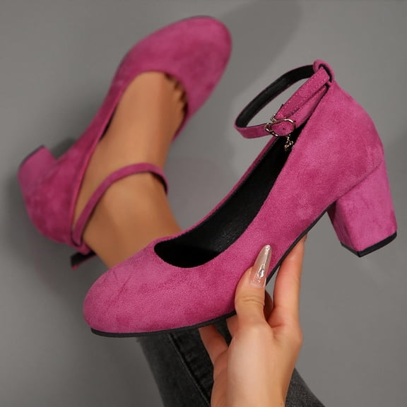 Keen Sandals For Women Spring And Summer Casual Versatile Mary Shoes Low-Cut Shoes Solid Color Round Toe Closed Toe Buckle Heel High Heels Sandals For Women Size 6