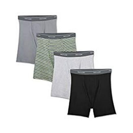 Big Men's Dual Defense Support Pouch Assorted Boxer Briefs Extended Sizes, 4