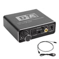 thumbnail image 1 of Convertidor de audio con interruptor bidireccional Jadeshay portátil de fibra óptica digital A audio analógico, 1 of 8