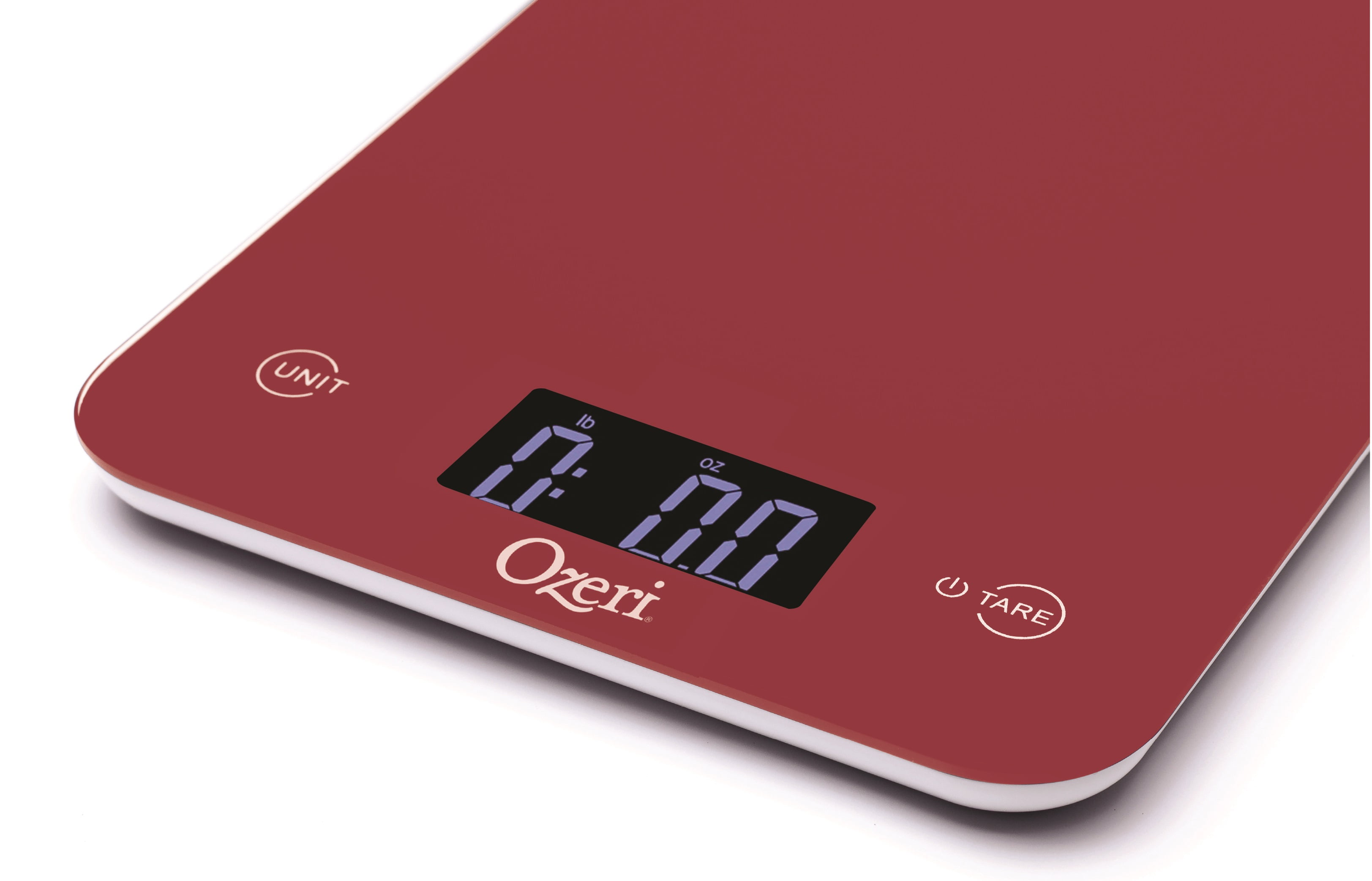 Ozeri Touch Professional Digital Kitchen Scale 12 lbs Edition, in Tempered Glass - Burnt Ochre