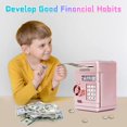 thumbnail image 2 of Hucha Electrónica para Niños de 3 a 12 Años, Caja Fuerte con Código, Juguete Seguro para Niños, Hucha para Niña, Dinero, Cajero Automático, Hucha Segura para Niños, Regalo para Niños, Niña, Oro Rosa JM, 2 of 5
