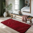 thumbnail image 2 of Bathroom Rugs Runner 24 x 60 Inch, Extra Long Bathroom Rug Non-Slip, Machine Washable Bath Mats Rug,Burgundy Red Soft Carpets for Floor, Tub and Shower,, 2 of 14
