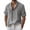 Gray, variant on Men's Cotton Linen Shirts Short Sleeve Henley Pullover T-Shirt Summer Casual Lightweight Boho Beach Tpos