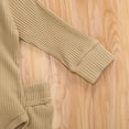 thumbnail image 4 of Kiapeise Infant Baby Knit Outfits Suits Buttons Round Neck Long Sleeve Romper Top + Elastic Long Pant, 4 of 6