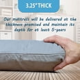 thumbnail image 4 of Native Nest Matelas de Sol Futon Japonais, Pliable Shikibuton, Simple, Gris, 4 of 5