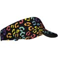 thumbnail image 2 of Rainbow LGBT Gay Pride Womens Sun Visor Hat Wide Brim Summer Protection Beach Sport Cap for Women Men, 2 of 8