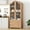 Natrual, variant on POAO 71"Tall Arched Pantry Cabinet,Vintage Wood Kitchen Cabinet with 2 Large Drawers,4-Tier Storage Cabinet with Adjustable Shelf&Magnetic Clasp Doors