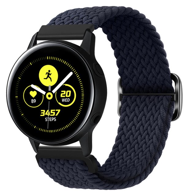 Adecuado para Huawei/Samsung GT4 hebilla deslizante de 8 figuras correa de reloj trenzada de nailon elástico de 20mm y 22mm