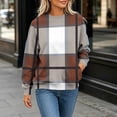thumbnail image 6 of DeHolifer Sweatshirts for Women Casual Printed Crewneck Fall Winter Trendy Pullover Tops Coffee M, 6 of 6