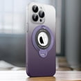 thumbnail image 2 of Compatible with iPhone 15 Case with Magnetic Stand [Compatible with MagSafe] Cute Gradient Color Case with Camera Lens Protector Full Protection Shockproof Protective Cover Case, Purple, 2 of 9