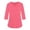 Pink, variant on Scrubs For Women V Neck 3/4 Sleeve Scrub Tops With 2 Pockets Solid Skin friendly Nurse Shirt Quick drying Work Uniform Khaki 2XL