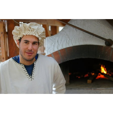 Baker Portrait - Framed Art for Your Wall Baker Man Person Portrait Oven Head Look Costume 10x13 Frame