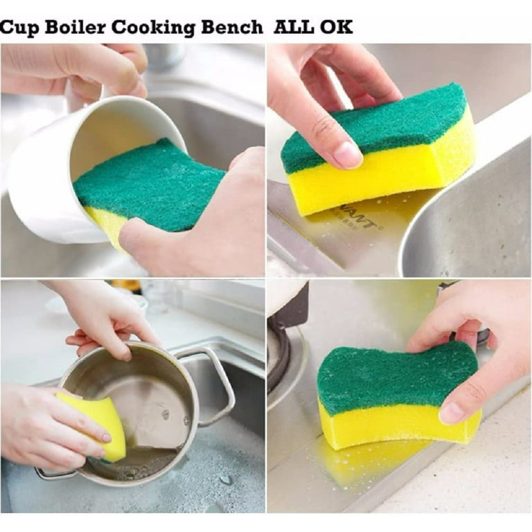 Kitchen Cleaning Sponges,Eco Non-Scratch for Dish,Scrub Sponges(Pack of 24)  