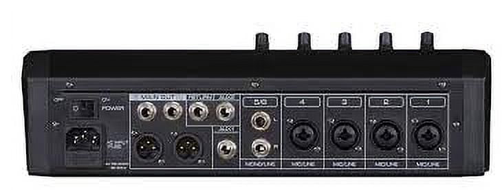 Audio2000'S AMX7332- Professional Six-Channel Audio Mixer with USB Interface, Bluetooth, and DSP Sound Effects
