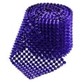 thumbnail image 3 of 2 Yards Sew Stitch on Cone Spikes Studs, 12Rows Plastic Flat Back Spike Rivet Punk Trim Ribbon, Sapphire, 3 of 6