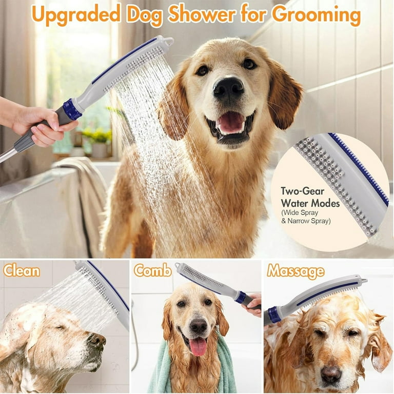 Dog Shower Attachment for Bathtub Faucet Indoor Outdoor Dog Wash Kit for Fast and Easy Dog Bathing and Cleaning Indoor and Outdoor Sprayer Includes 8 Foot Flex Hose Walmart