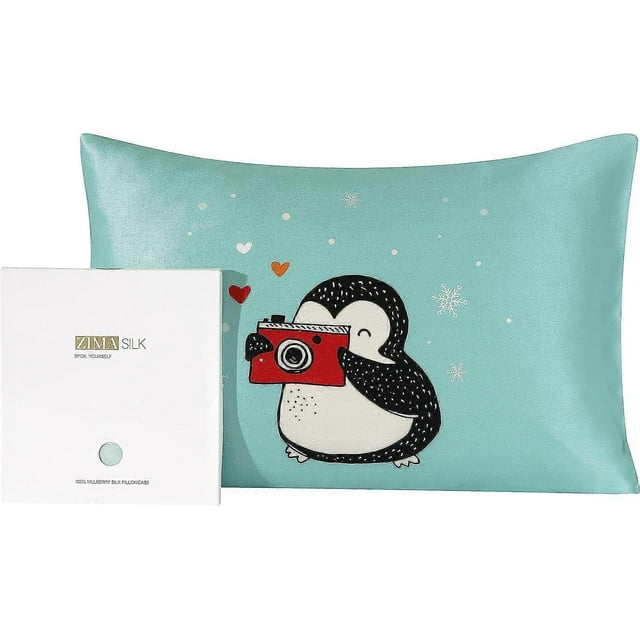 Baby Toddler 100% Mulberry Silk Pillowcase for Hair and Skin Health, Both Sides Premium Grade 6A Silk, Natural Hypoallergenic Cooling Silk Pillow Case