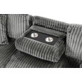 thumbnail image 4 of Plush Sectional made with Wood and Soft Corduroy Wood in Gray, 4 of 8