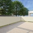 thumbnail image 1 of Paradise Balcony Privacy Screen Cover 3' X 93' Perfect For Outdoor Backyard Deck Pool Porch Gardening Fence  Rails Protection Beige And White Custom With Zip Ties, 1 of 2
